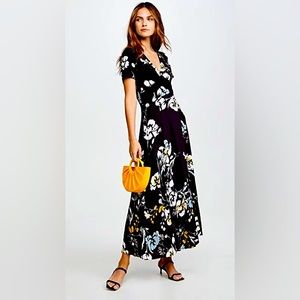 Yumi Kim Love triangle black “into you” floral maxi dress
